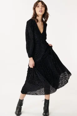 Hot Robe Ample à Manches 3/4 en jersey stretch DELIA Robes Imprimées|Robes Longues