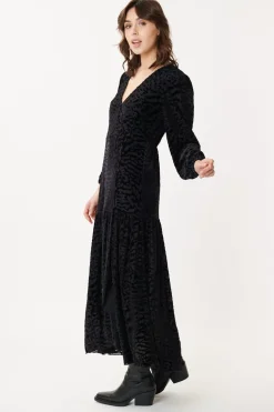 Hot Robe Ample à Manches 3/4 en jersey stretch DELIA Robes Imprimées|Robes Longues