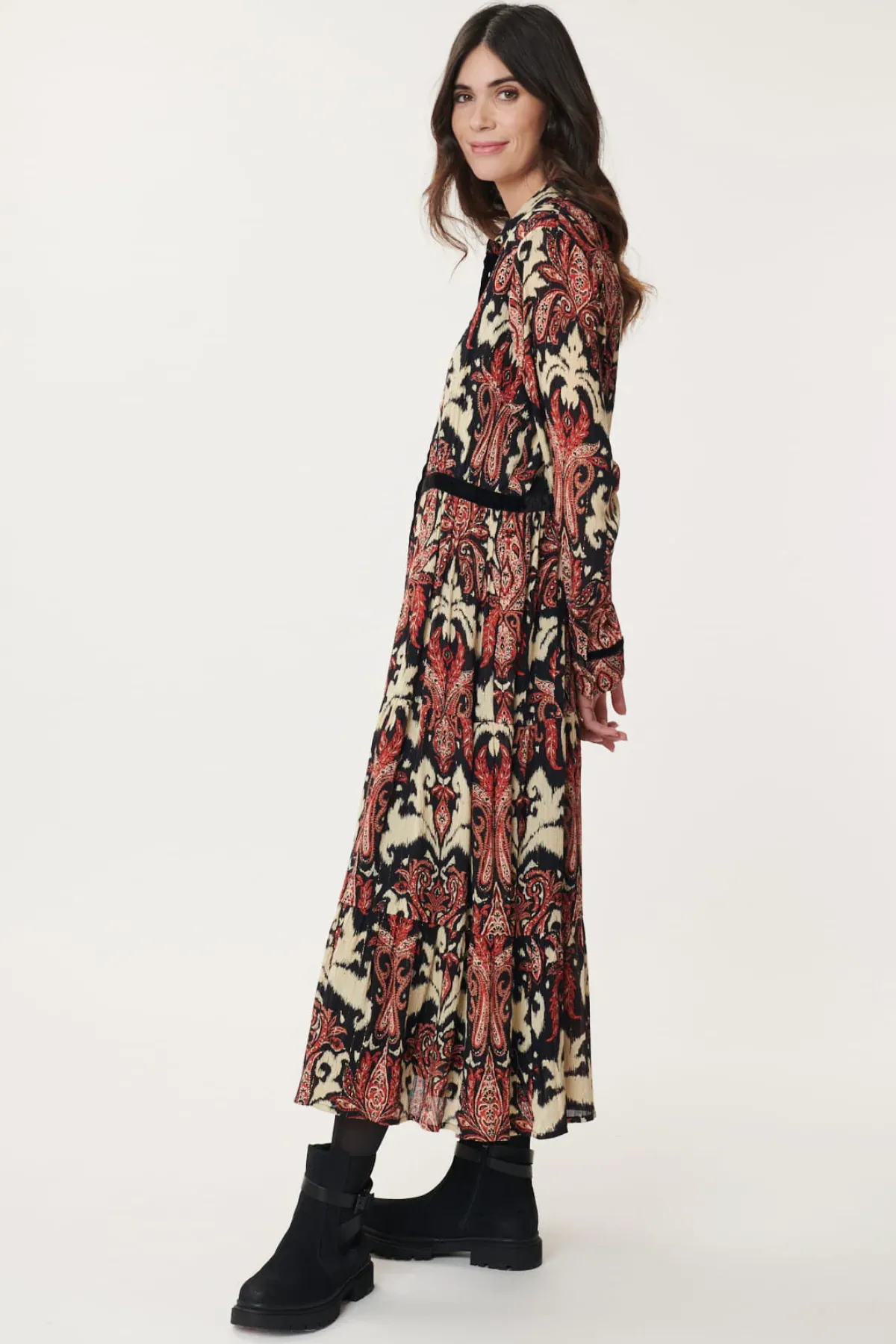 Cheap Robe Chemise Longue Imprimée AGNES Robes Longues