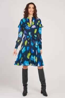 Best Robe courte à imprimé floral BEGONIA Robes Imprimées|Robes Courtes