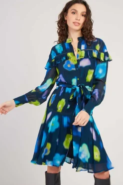 Best Robe courte à imprimé floral BEGONIA Robes Imprimées|Robes Courtes