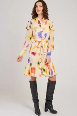 Best Robe courte à imprimé floral BEGONIA Robes Imprimées|Robes Courtes