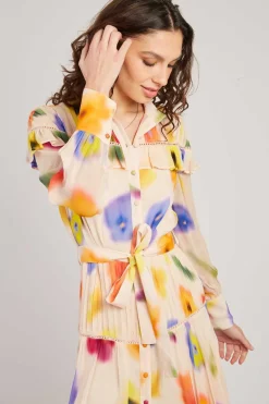 Best Robe courte à imprimé floral BEGONIA Robes Imprimées|Robes Courtes