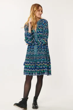 Flash Sale Robe Courte Ample Multicolore ALZIRE Robes Courtes