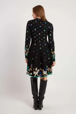 Shop Robe courte en maille col rond JEHANNE Robes Courtes