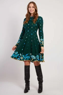 Shop Robe courte en maille col rond JEHANNE Robes Courtes