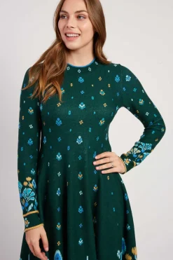 Shop Robe courte en maille col rond JEHANNE Robes Courtes