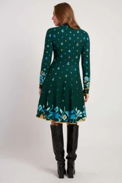 Shop Robe courte en maille col rond JEHANNE Robes Courtes