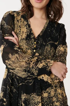 Hot Robe Courte Imprimé Paysage AMALIA Robes Imprimées|Robes Courtes