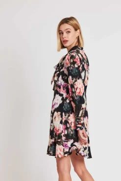 Fashion Robe courte imprimée et col Lavallière SARAGOSSE Robes Imprimées|Robes Courtes