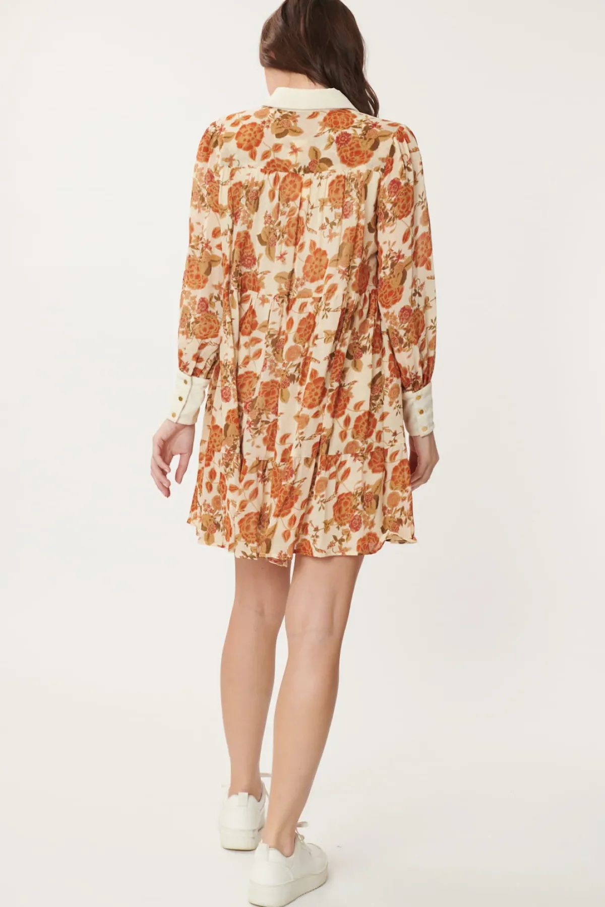 Cheap Robe courte imprimée et velours ALICIA Robes Courtes