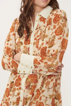 Cheap Robe courte imprimée et velours ALICIA Robes Courtes