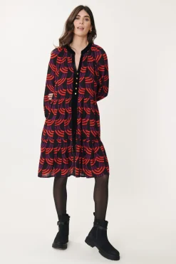 Store Robe Courte Imprimée Géométrique AINOA Robes Courtes