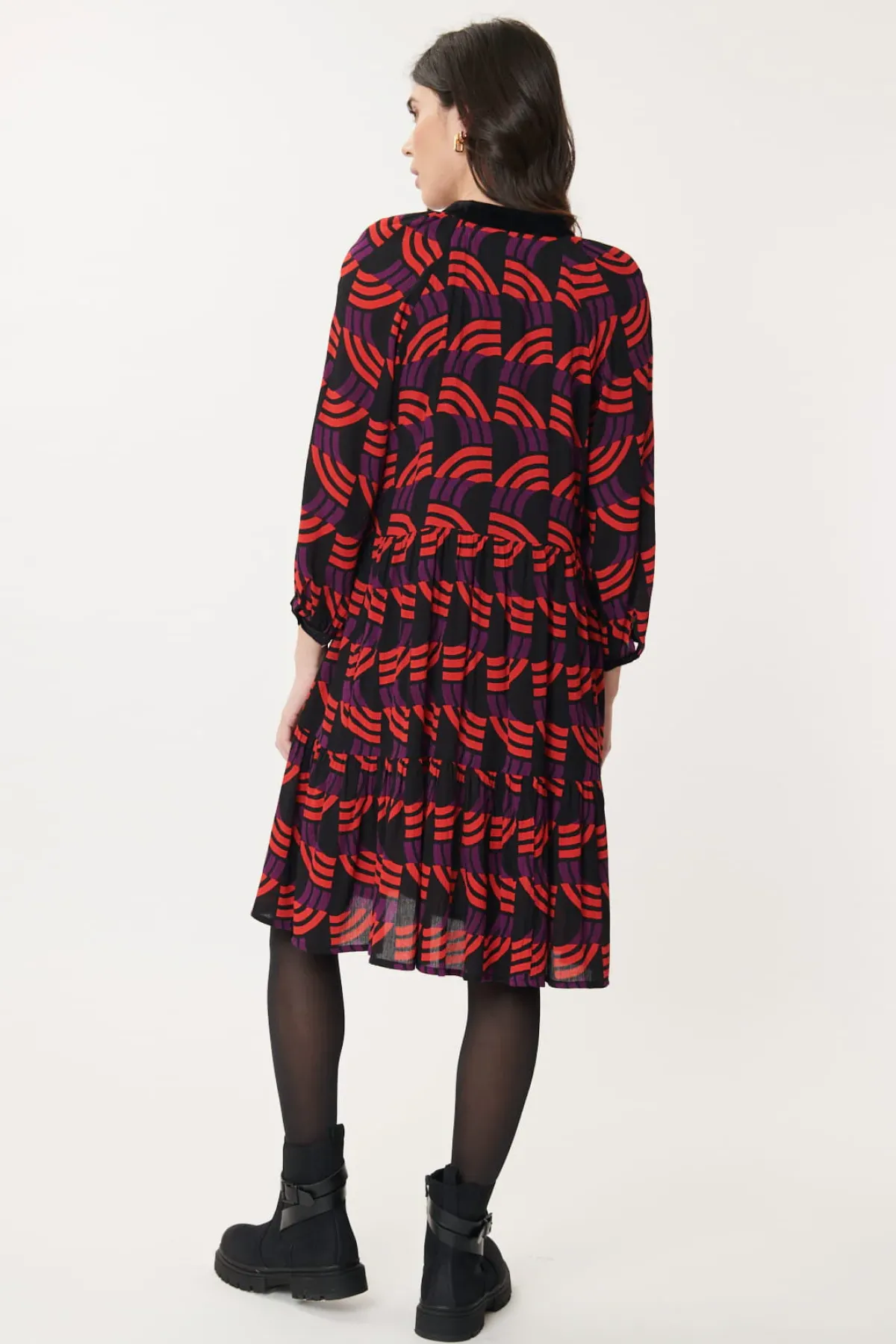 Store Robe Courte Imprimée Géométrique AINOA Robes Courtes