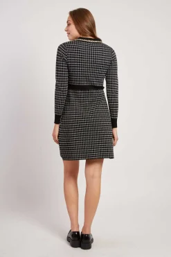 Outlet Robe courte manches longues en maille JAHORINA La Maille|Robes Courtes