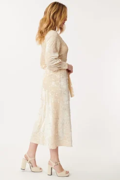 Clearance Robe de fêtes en velours et sequins DALVA Robes Longues