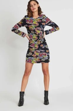 Outlet Robe en jersey imprimé SENORITA Robes Imprimées|Robes Courtes