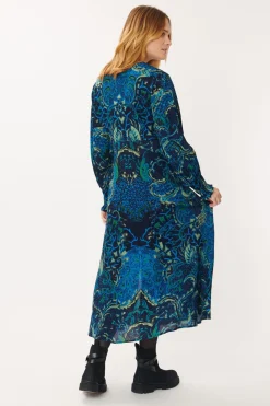 Best Sale Robe Imprimée en crêpe de Rayonne ALANIS Robes Imprimées|Robes Longues