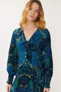 Best Sale Robe Imprimée en crêpe de Rayonne ALANIS Robes Imprimées|Robes Longues