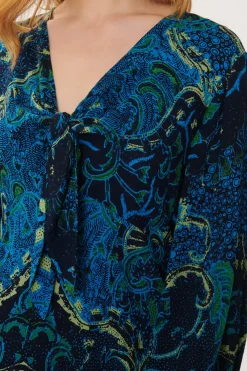 Best Sale Robe Imprimée en crêpe de Rayonne ALANIS Robes Imprimées|Robes Longues