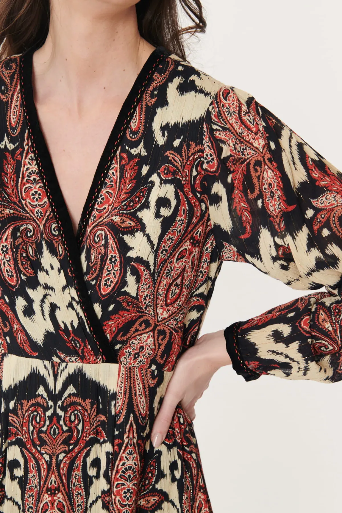 Clearance Robe imprimée Paisley AIDA Robes Imprimées|Robes Longues