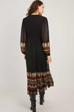 Flash Sale Robe longue brodée fluide BARBADES Robes Longues