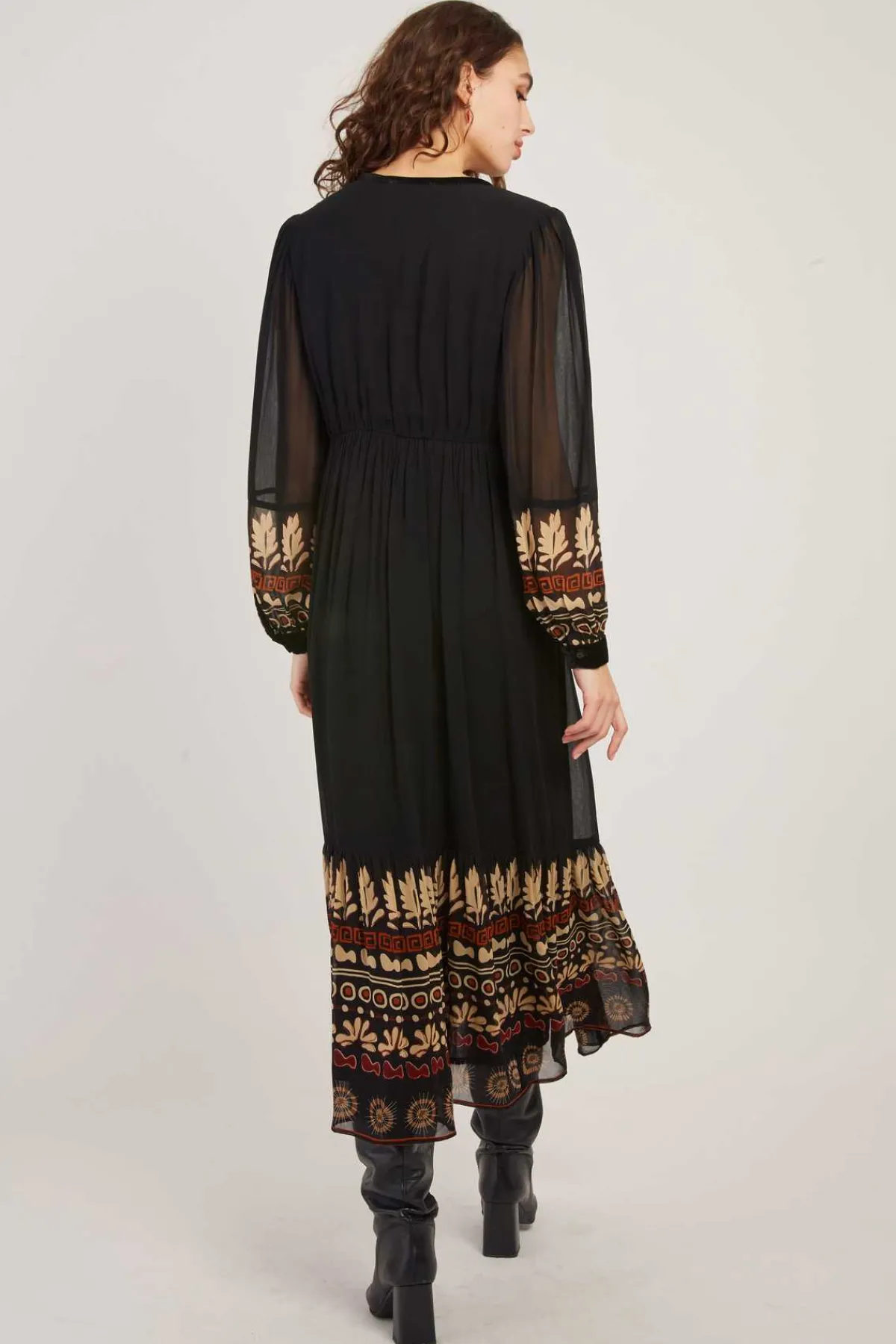 Flash Sale Robe longue brodée fluide BARBADES Robes Longues