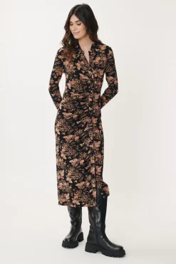 Cheap Robe longue en jersey imprimé AMAZONE Robes Imprimées|Robes Longues