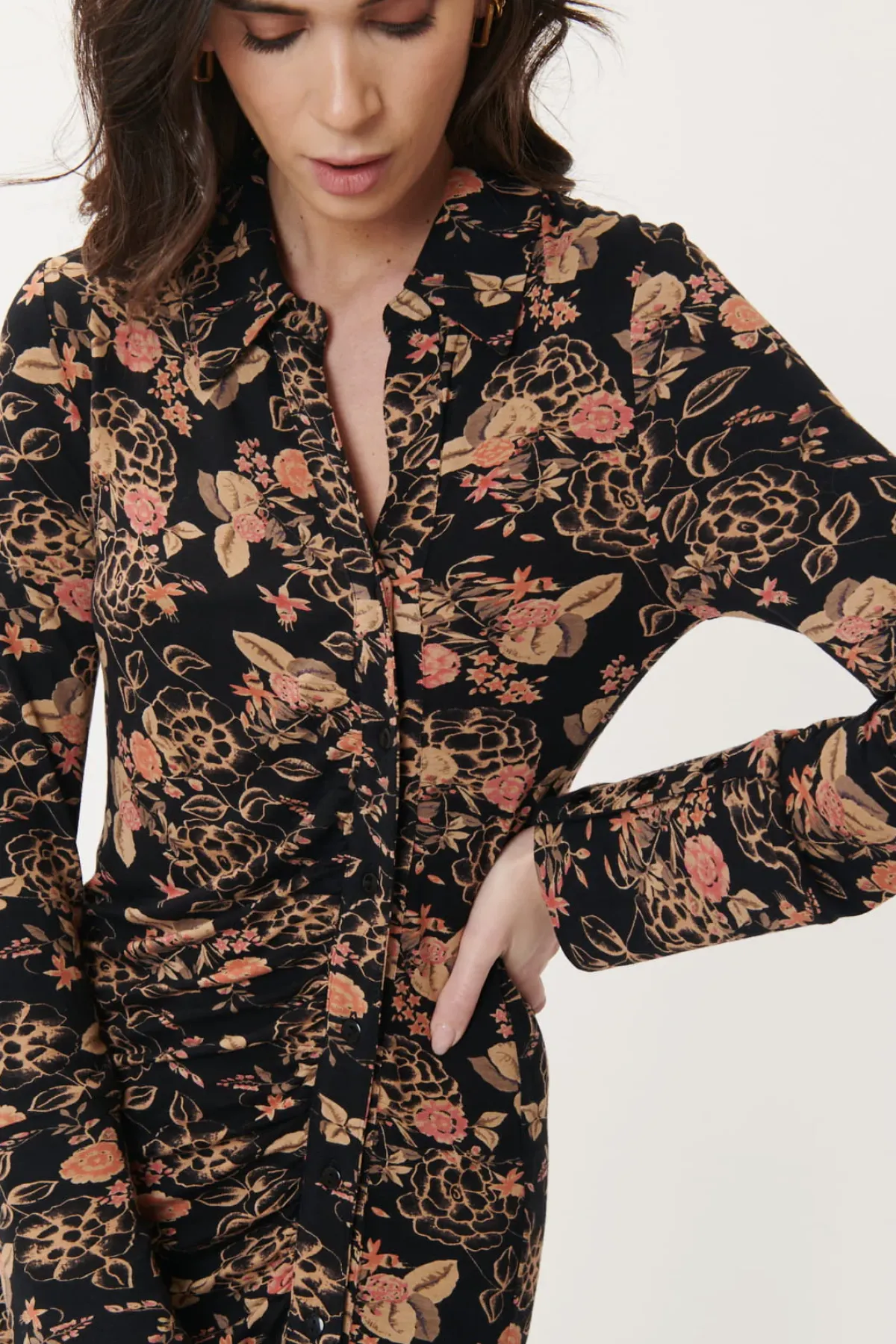 Cheap Robe longue en jersey imprimé AMAZONE Robes Imprimées|Robes Longues