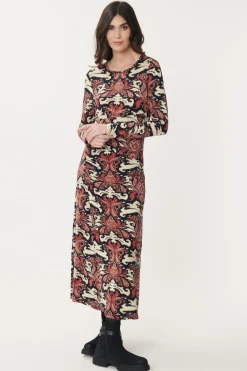 Cheap Robe Longue en Jersey Imprimé AGOSTINA Robes Imprimées|Robes Longues