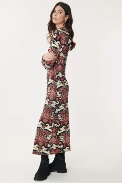 Cheap Robe Longue en Jersey Imprimé AGOSTINA Robes Imprimées|Robes Longues