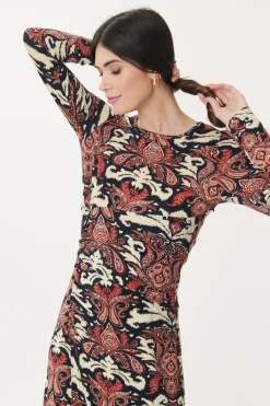 Cheap Robe Longue en Jersey Imprimé AGOSTINA Robes Imprimées|Robes Longues