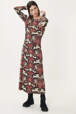 Cheap Robe Longue en Jersey Imprimé AGOSTINA Robes Imprimées|Robes Longues