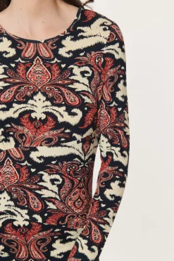 Cheap Robe Longue en Jersey Imprimé AGOSTINA Robes Imprimées|Robes Longues