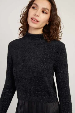 Outlet Robe longue en maille fluide VERLAINE Robes Longues