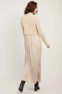 Outlet Robe longue en maille fluide VERLAINE Robes Longues