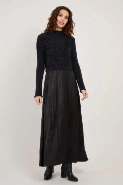 Outlet Robe longue en maille fluide VERLAINE Robes Longues