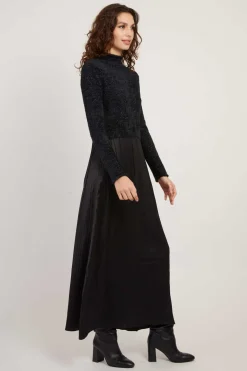 Outlet Robe longue en maille fluide VERLAINE Robes Longues