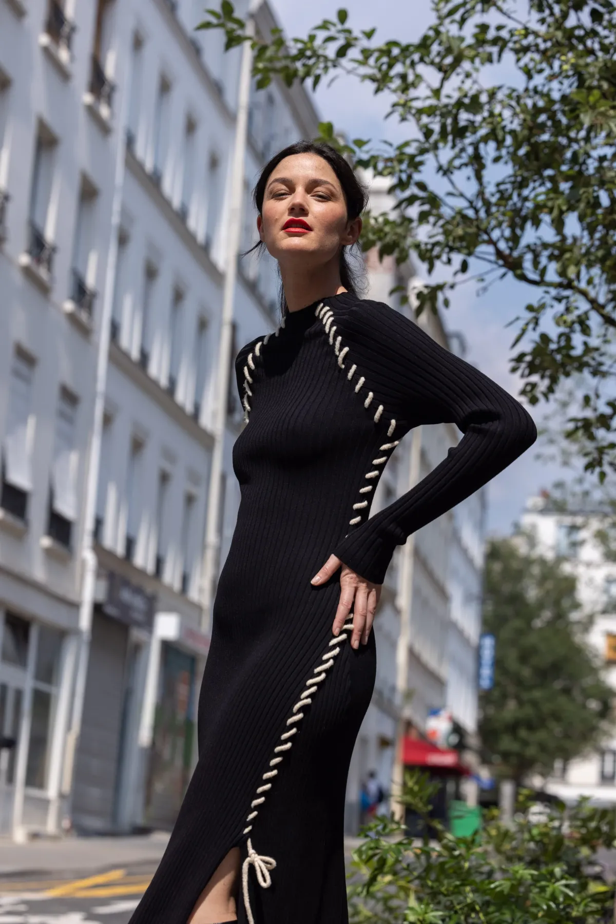 Hot Robe longue en maille JET-SET La Maille|Robes Longues