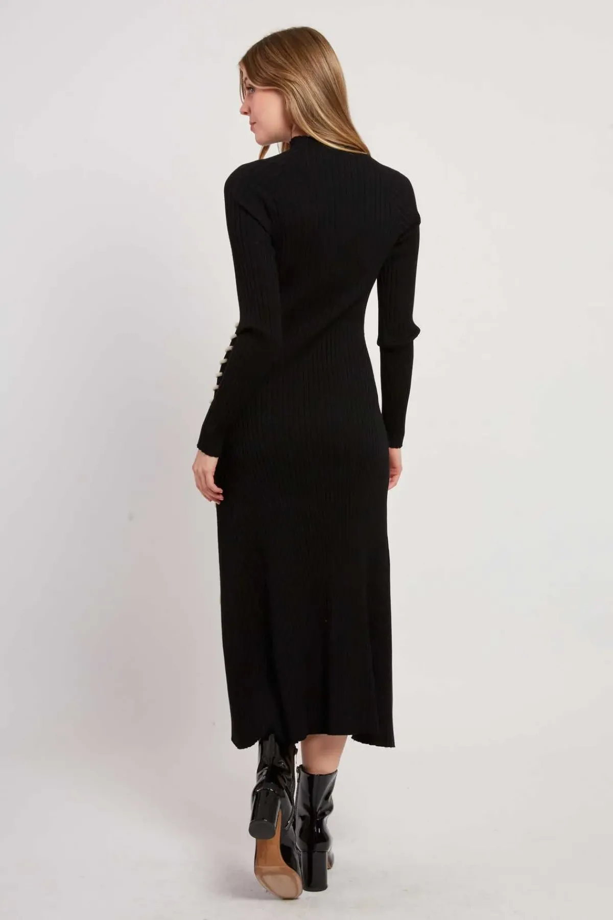 Hot Robe longue en maille JET-SET La Maille|Robes Longues