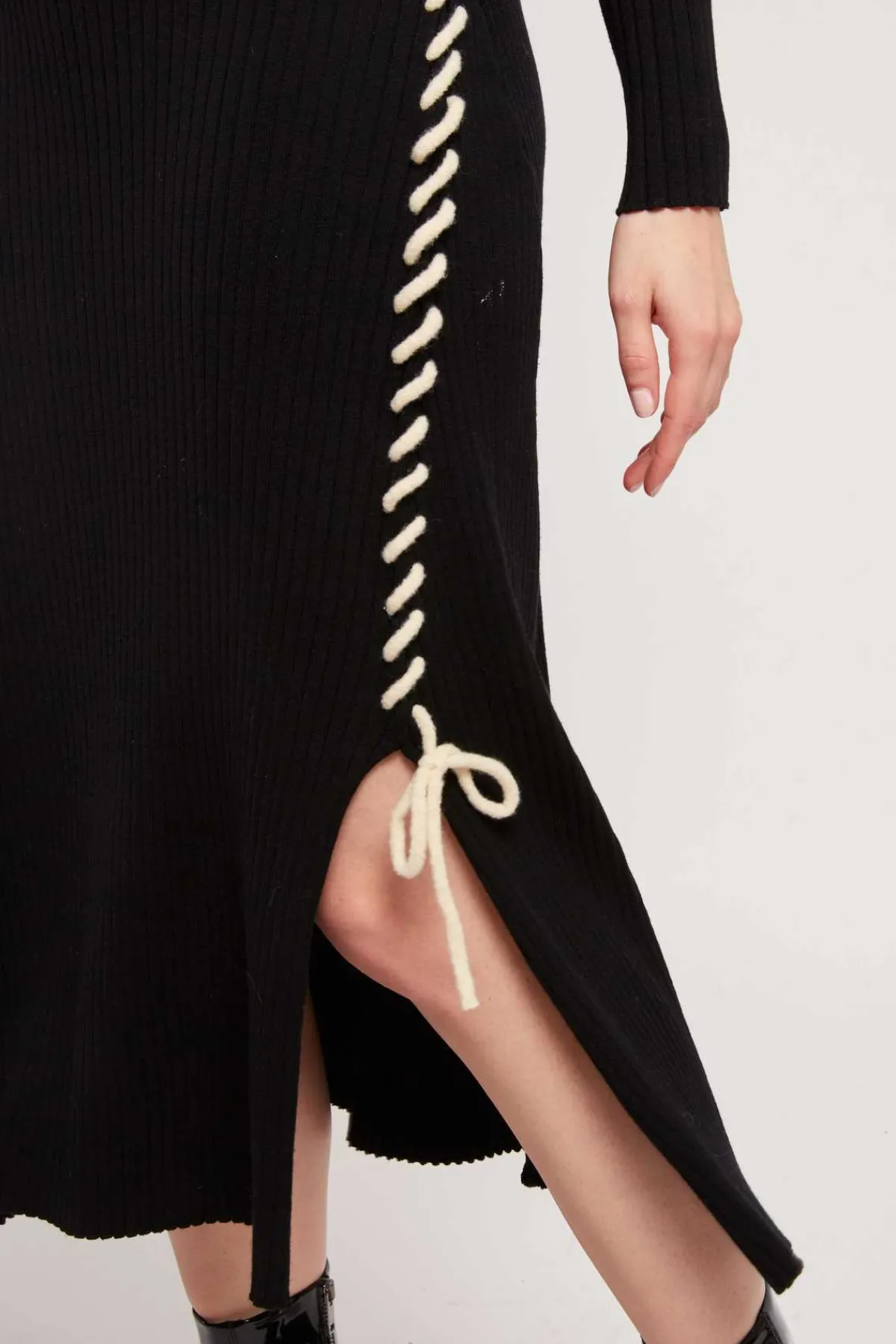 Hot Robe longue en maille JET-SET La Maille|Robes Longues