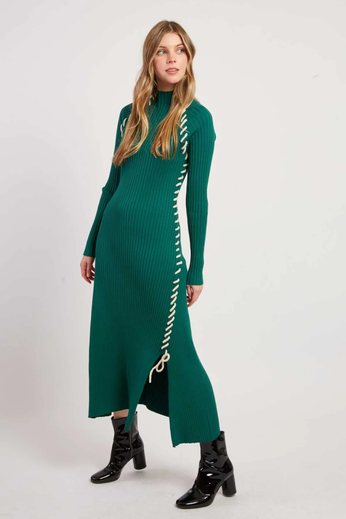 Hot Robe longue en maille JET-SET La Maille|Robes Longues