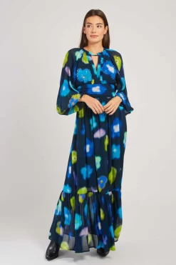 Discount Robe longue fluide imprimé floral BELEM Robes Imprimées|Robes Longues