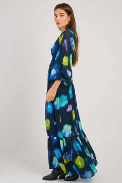 Discount Robe longue fluide imprimé floral BELEM Robes Imprimées|Robes Longues