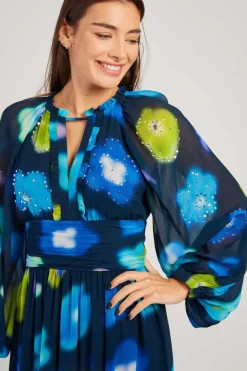 Discount Robe longue fluide imprimé floral BELEM Robes Imprimées|Robes Longues