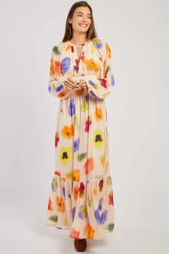 Discount Robe longue fluide imprimé floral BELEM Robes Imprimées|Robes Longues