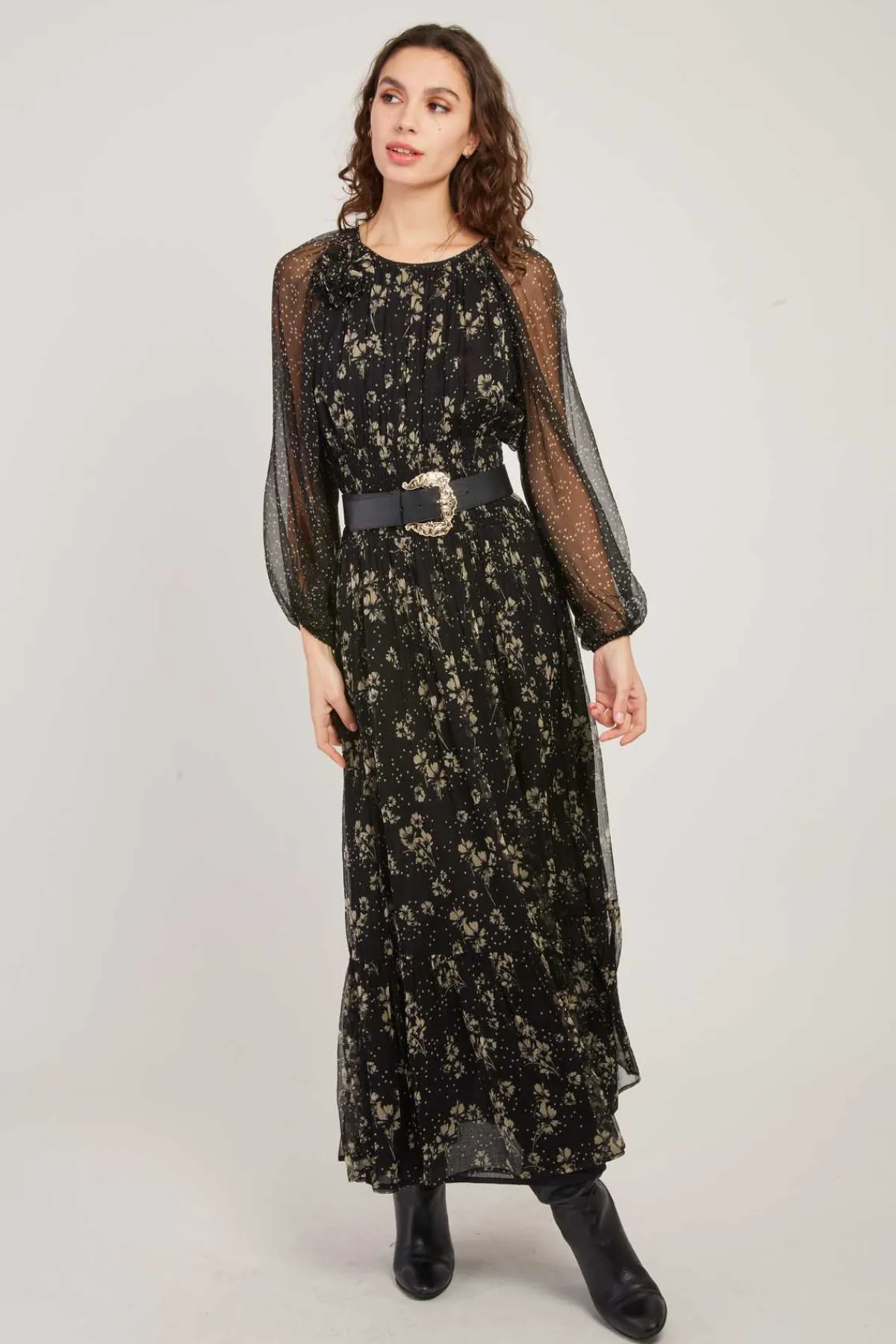 Flash Sale Robe longue imprimé floral BANDOL Robes Imprimées|Robes Longues