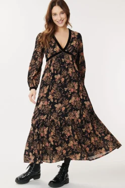 Clearance Robe longue imprimée ALFREDA Robes Imprimées|Robes Longues