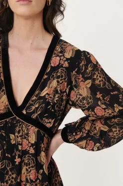 Clearance Robe longue imprimée ALFREDA Robes Imprimées|Robes Longues