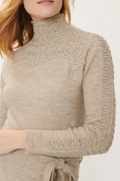 Best Sale Robe Longue Maille Broderies GUILLEMETTE La Maille|Robes Longues